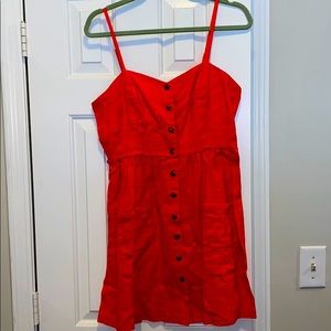 Coral linen dress (color not photographing well)